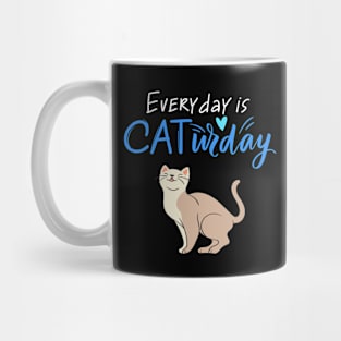 Everyday Is Caturday Quote For Cat Lovers Mug